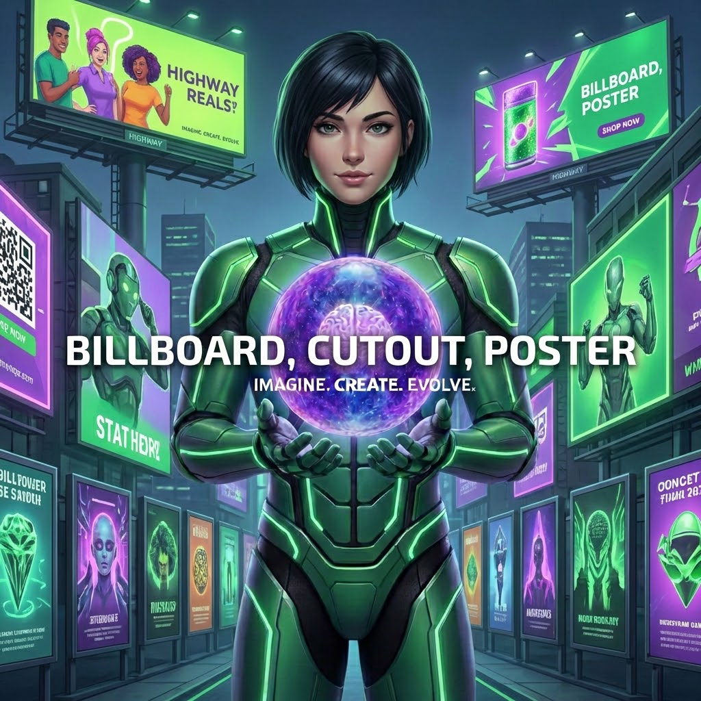 ผลงานออกแบบโปสเตอร์และสื่อโฆษณาด้วย AI | Phu Best Design