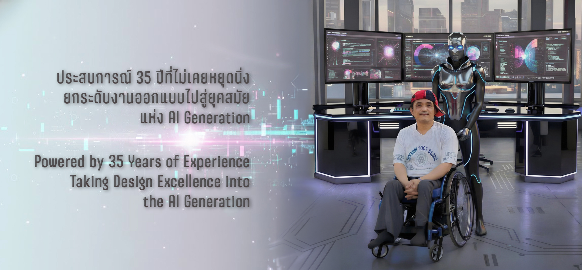 บริการ AI Generation ออกแบบภาพ คอนเทนต์ และเว็บไซต์