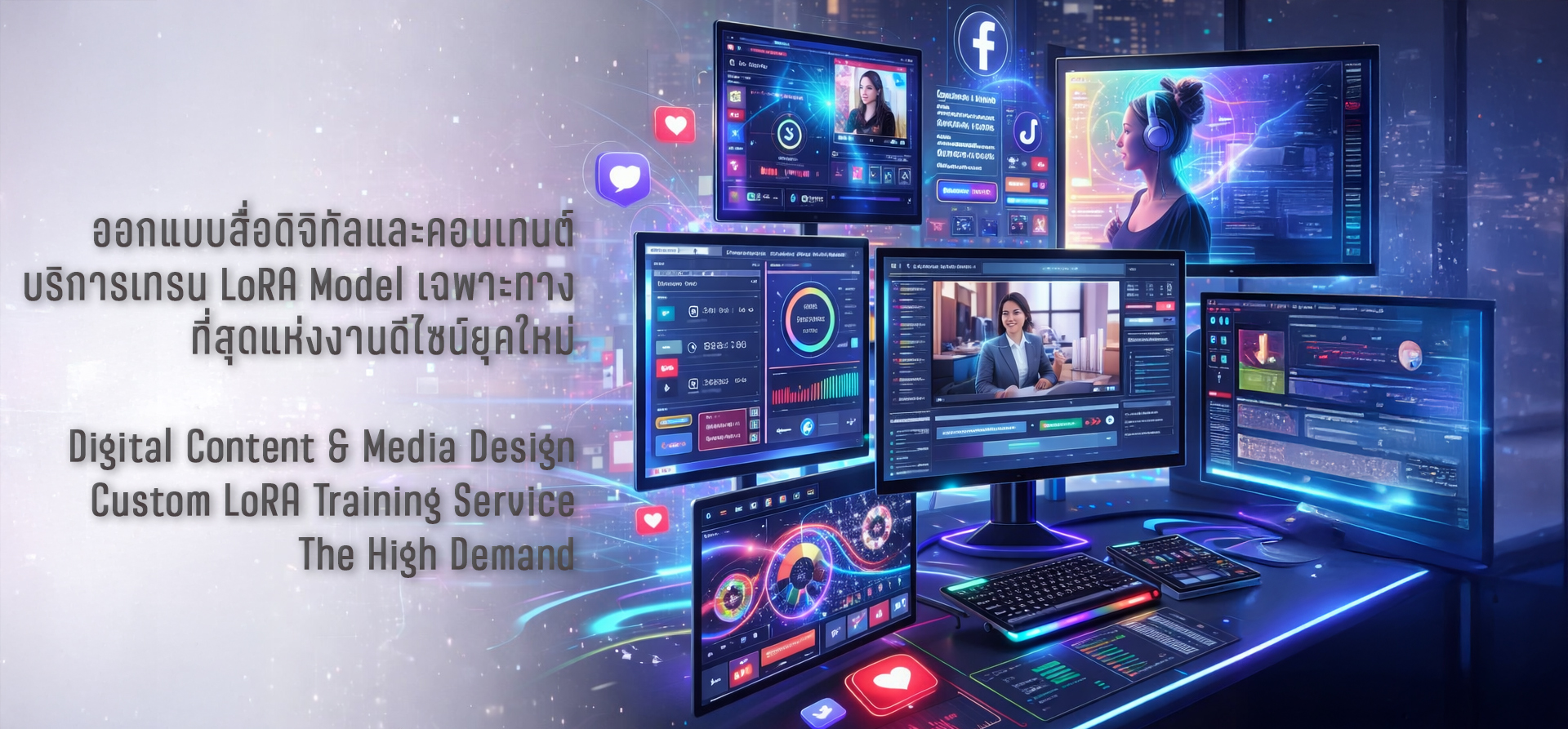 Digital Content LoRA ออกแบบโฆษณาและวิดีโอด้วย AI