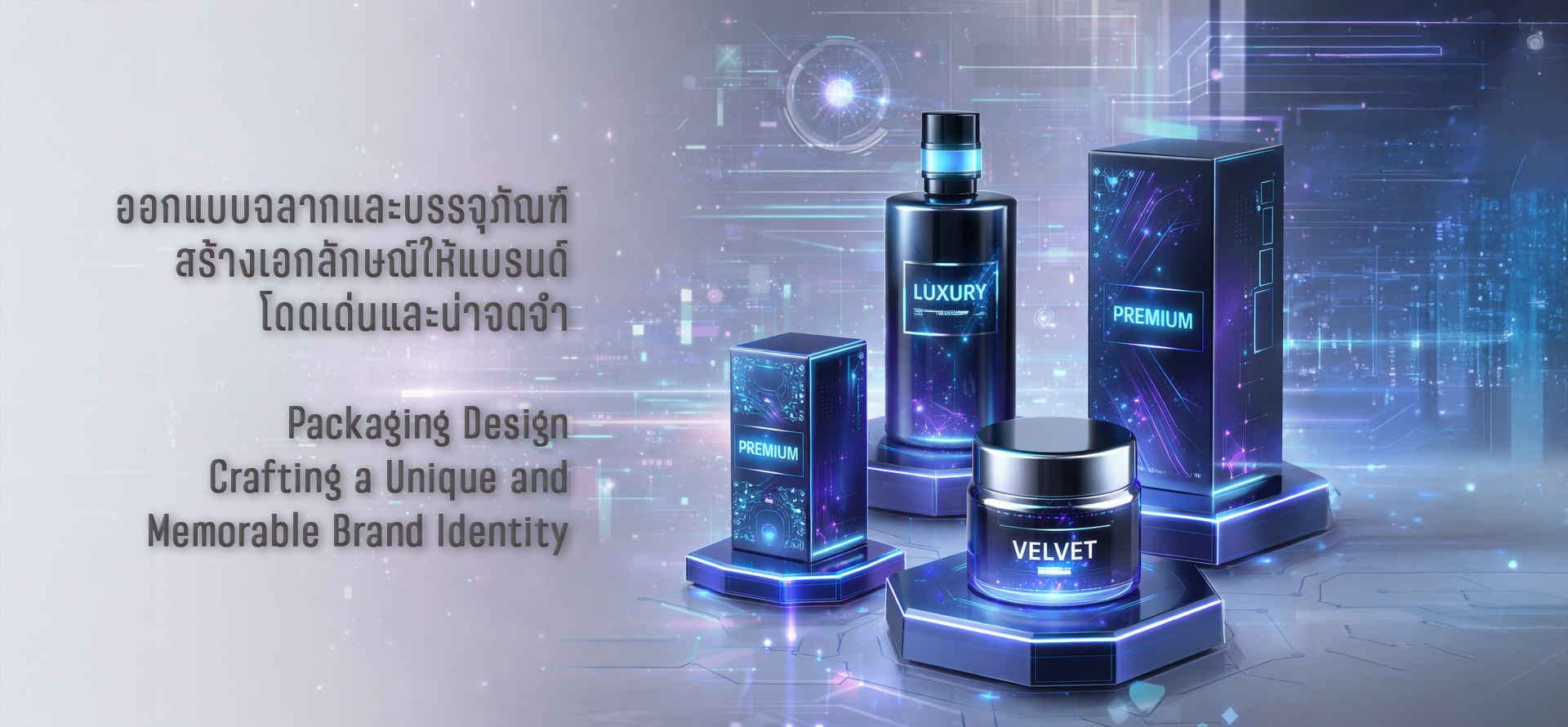 รับออกแบบแพ็กเกจจิ้งและฉลากสินค้า