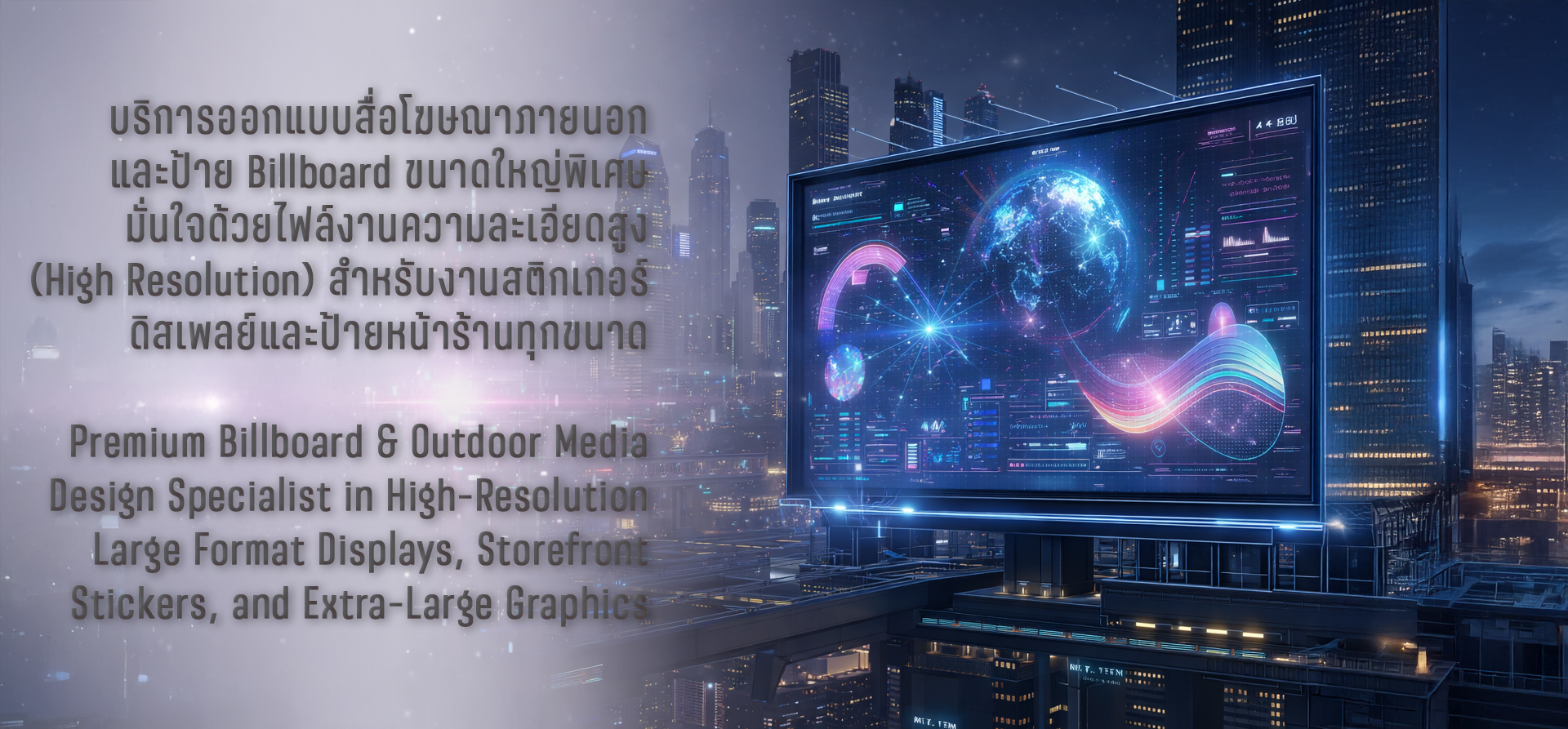 รับออกแบบโปสเตอร์และบิลบอร์ด